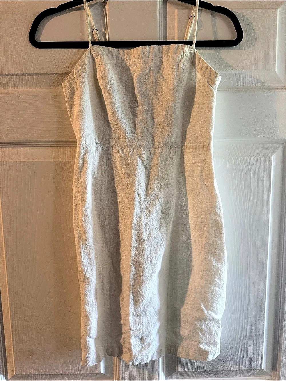 ASTR White Linen-Look dress